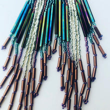 Load image into Gallery viewer, Silver and Turquoise Fringe and Free