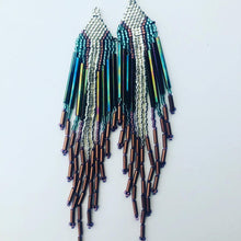 Load image into Gallery viewer, Silver and Turquoise Fringe and Free