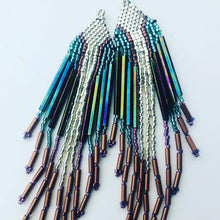 Load image into Gallery viewer, Silver and Turquoise Fringe and Free