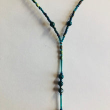 Load image into Gallery viewer, Teal and Turqoise Body Jewelry Waist 32.5”