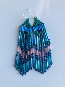Periwinkle, Turquoise and Purple Fringe and Free