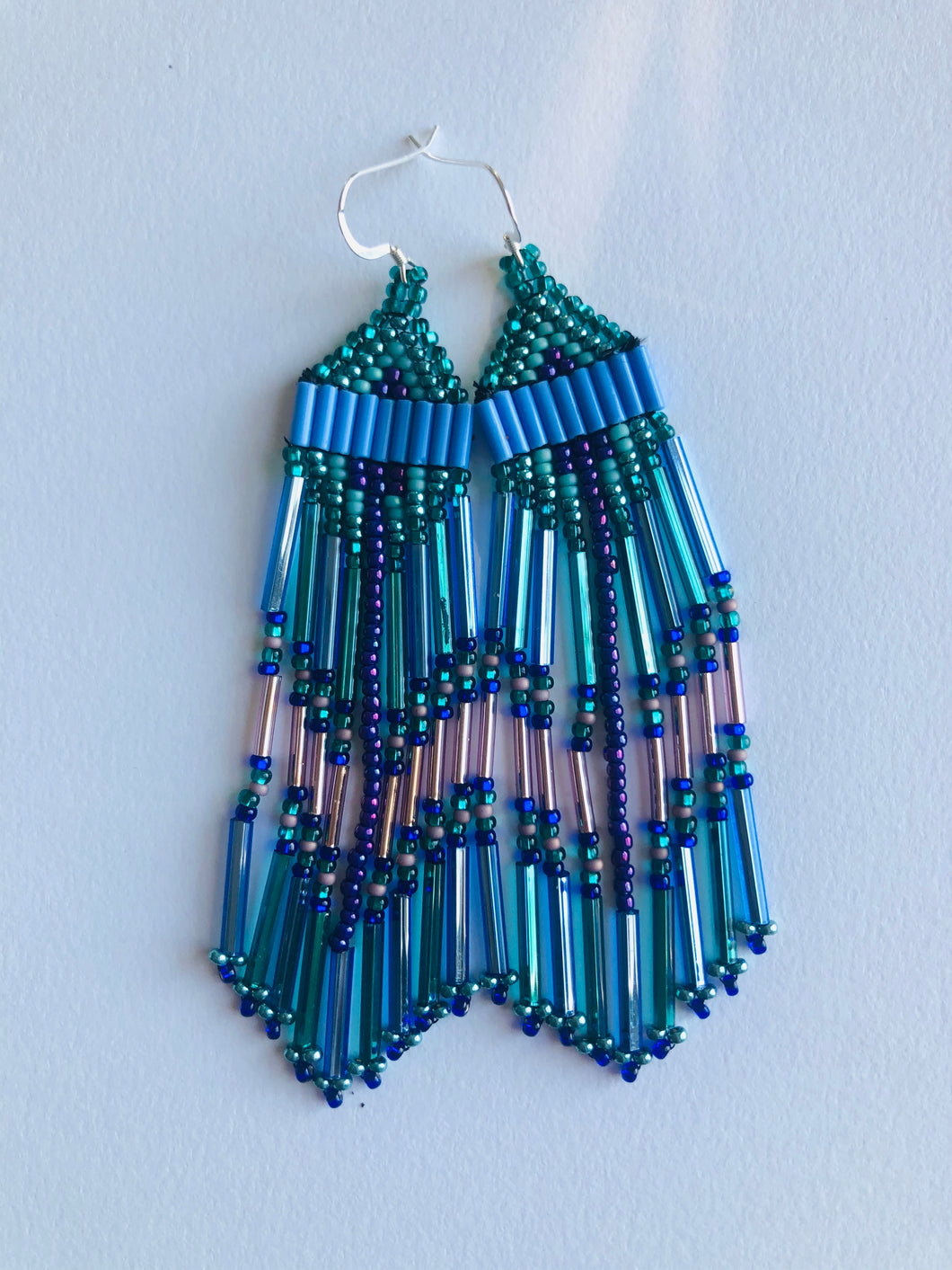 Periwinkle, Turquoise and Purple Fringe and Free