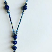 Load image into Gallery viewer, Lapis Body Jewelry Waist 34”
