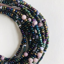 Load image into Gallery viewer, Charoite Purple Body Jewelry Waist 30”
