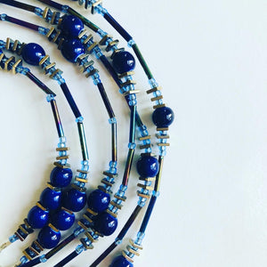 Lapis Body Jewelry Waist 34”